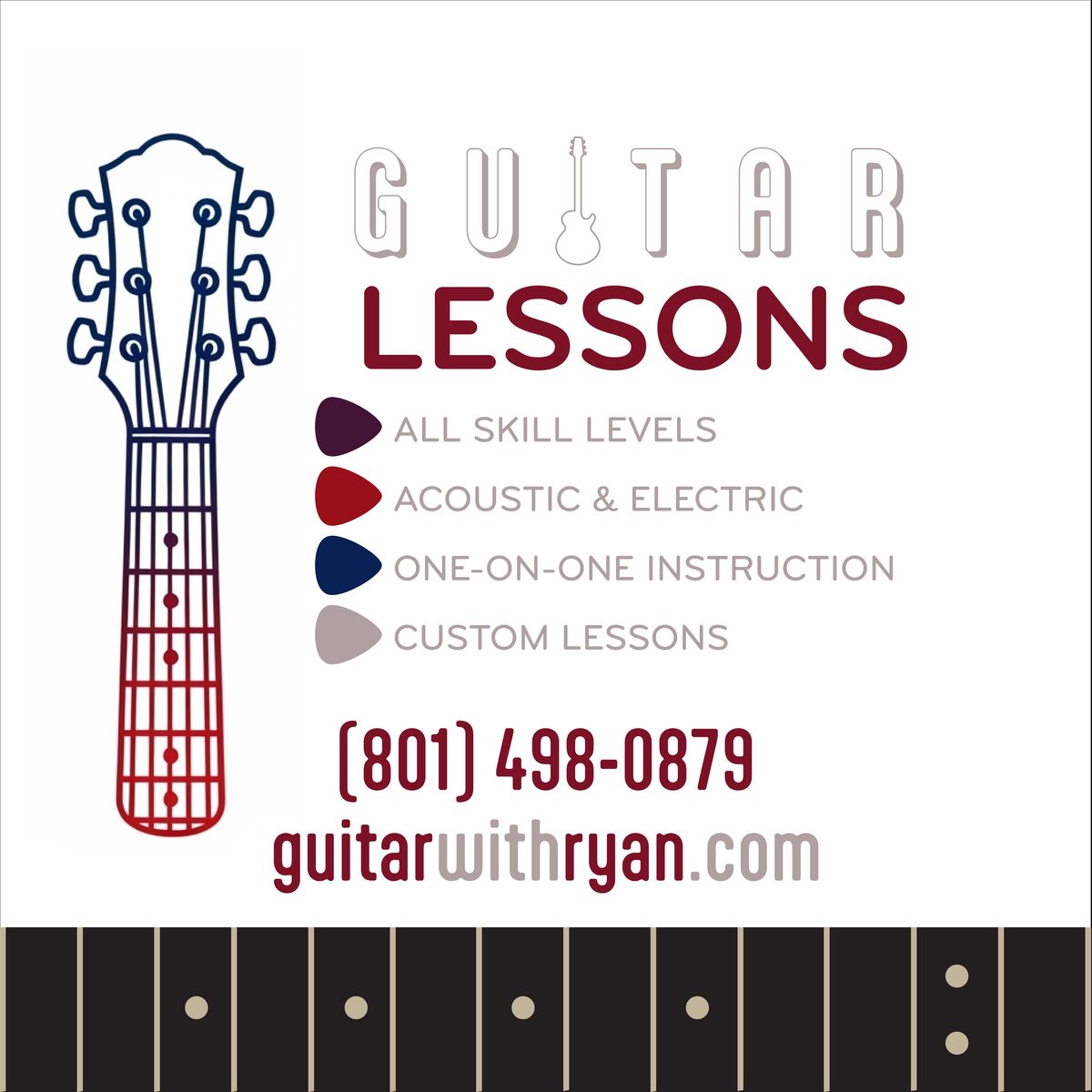 Guitar Lessons- Call or Text Today!