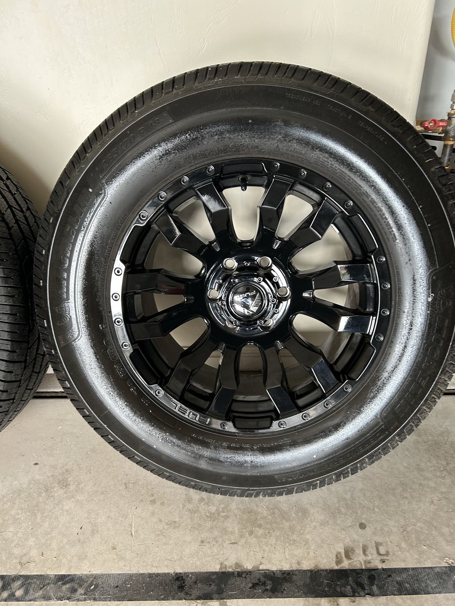 FUEL BLITZ GLOSS BLACK WHEELS (wheels only)