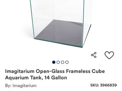 Rimless 14 gallon tank