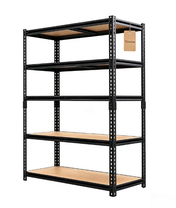 NEW! Garage Storage Shelving, Adjustable 5-Tier Metal Shelving Unit 72”H x 36”W x 16”D