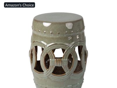 NEW! Ceramic Indoor Outdoor Garden Stool