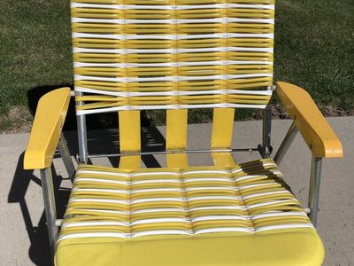 Vintage Tube Folding Chair