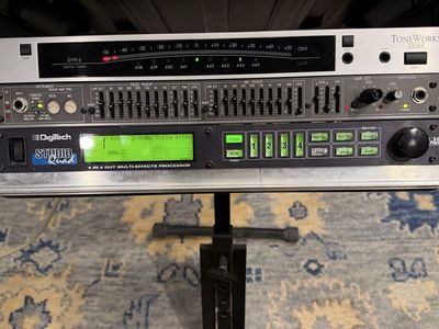 Complete Acoustic Guitar Rack Rig - DigiTech Studio Quad, Rane AP13, Korg Tuner, Boss Pedal, Cables