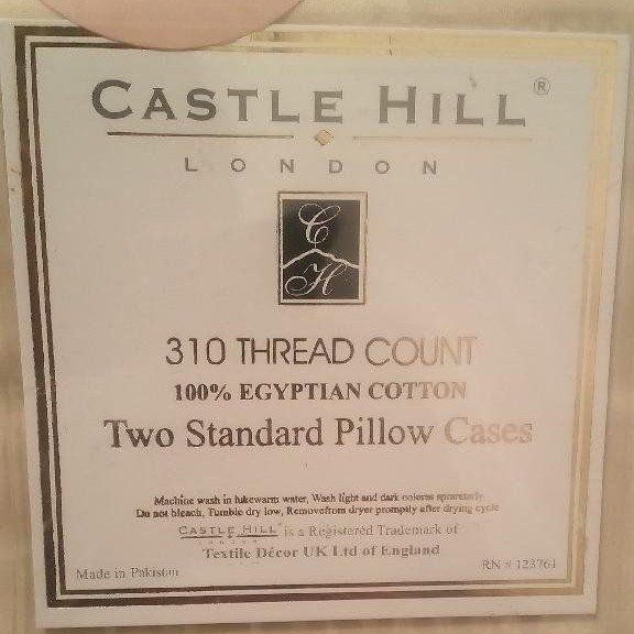 New in packaging 100% Egyptian cotton pillowcases