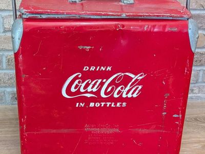 Vintage Metal Coke Cooler