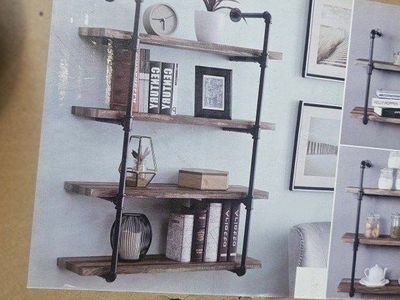 Industrial pipe shelving