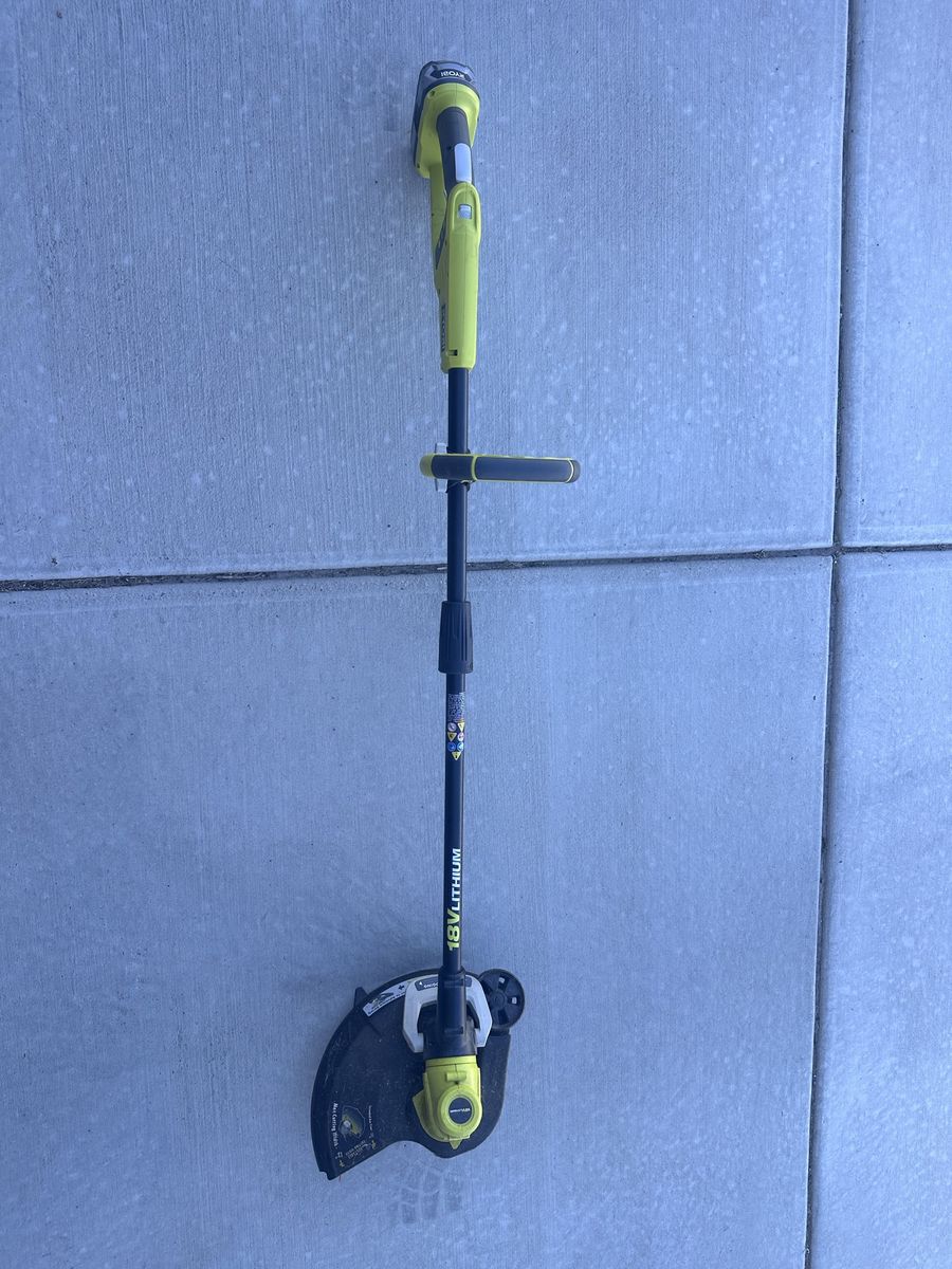 Ryobi ONE+ 18V Lithium Cordless String Trimmer & Edger with Battery