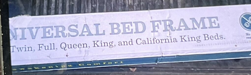 New Bed Frame Universal Full Queen, king Or Ca Kin