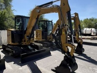 New Cat 305 Mini Ex for Rent - Angle Blade, Thumb, Enclosed Cab