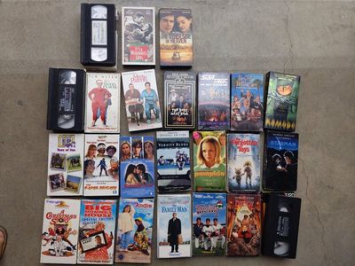 $1 Clothes for Back to School- Vintage 60s-Y2K- VHS tapes & More-Garage Sale-Rain or Shine