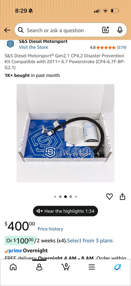 S&S Diesel Motorsport Gen2.1 CP4.2 Disaster Prevention Kit for 2011-2025 6.7 Powerstroke