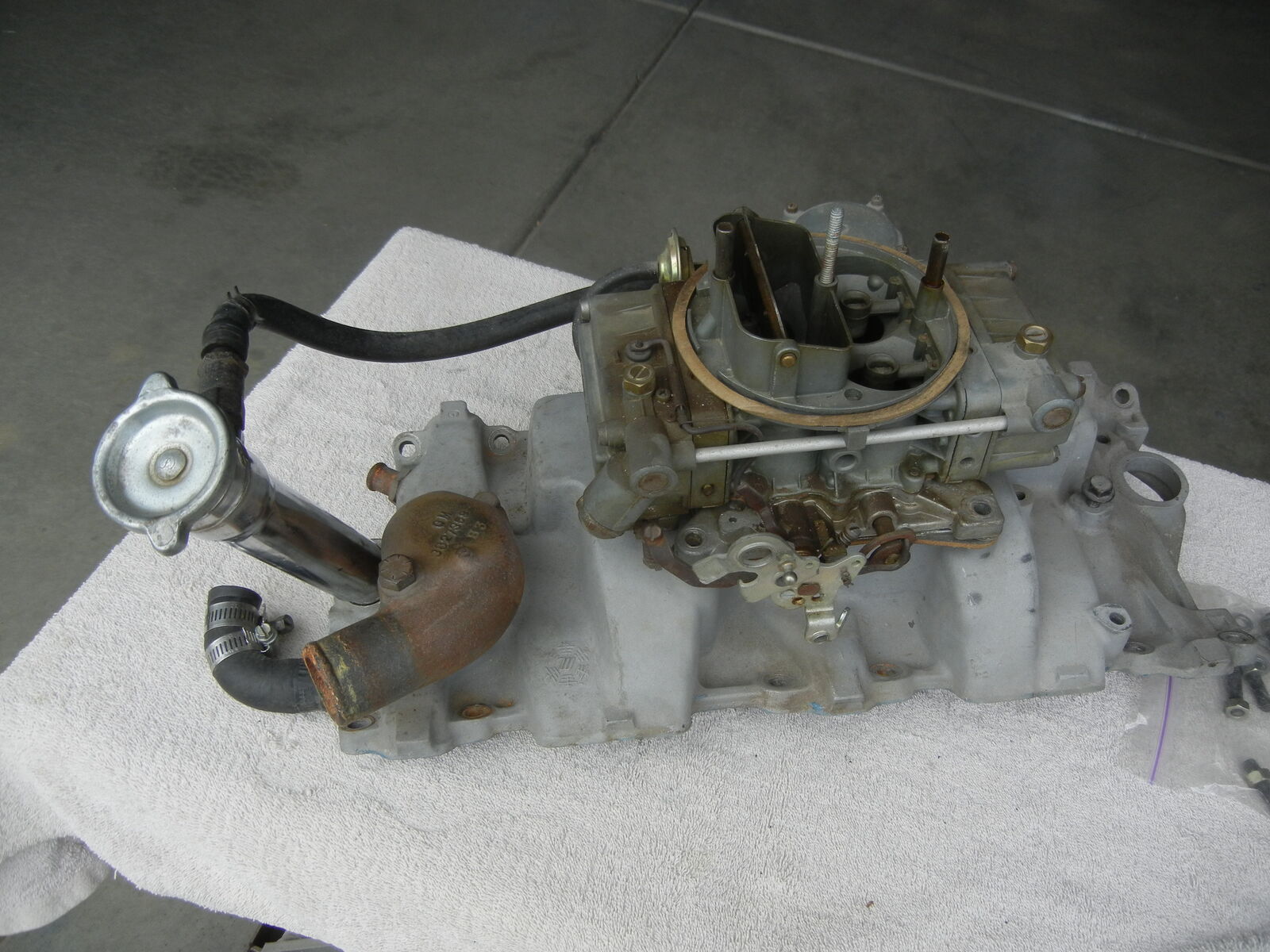 Chevy 1966 Nova L-79 Original Intake and Carburetor