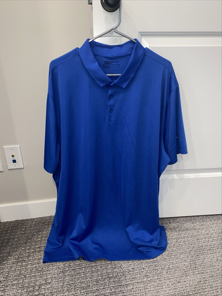 Nike Dri-Fit Golf Blue Polo 3XL