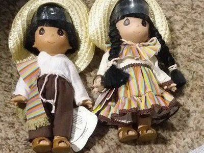 JUAN AND JUANITA...PRECIOUS MOMENTS DOLLS .MEXICO