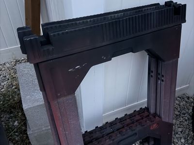 Foldable Plastic Sawhorses - Pair
