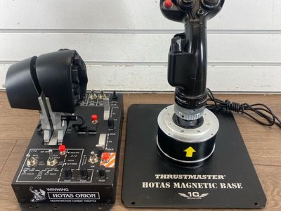 THRUSTMASTER FLIGHT STICK F/A-18C HORNET WINWING HOTAS ORION COMBAT THROTTLE #WCP039430