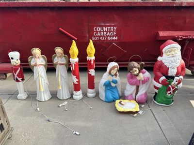 Vintage Holiday Blow Molds