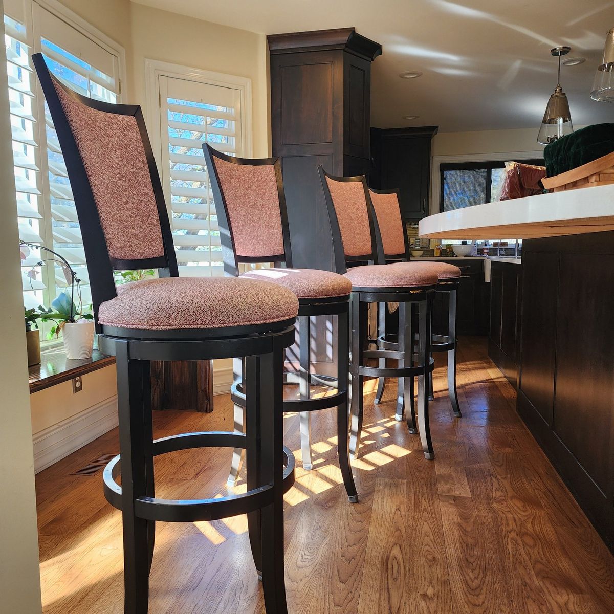 bar height swivel chair