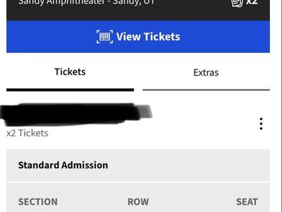 Houndmouth Concert Tickets (x2) - Sandy Amphitheater - July 11, 2026 - Section 6, Row M