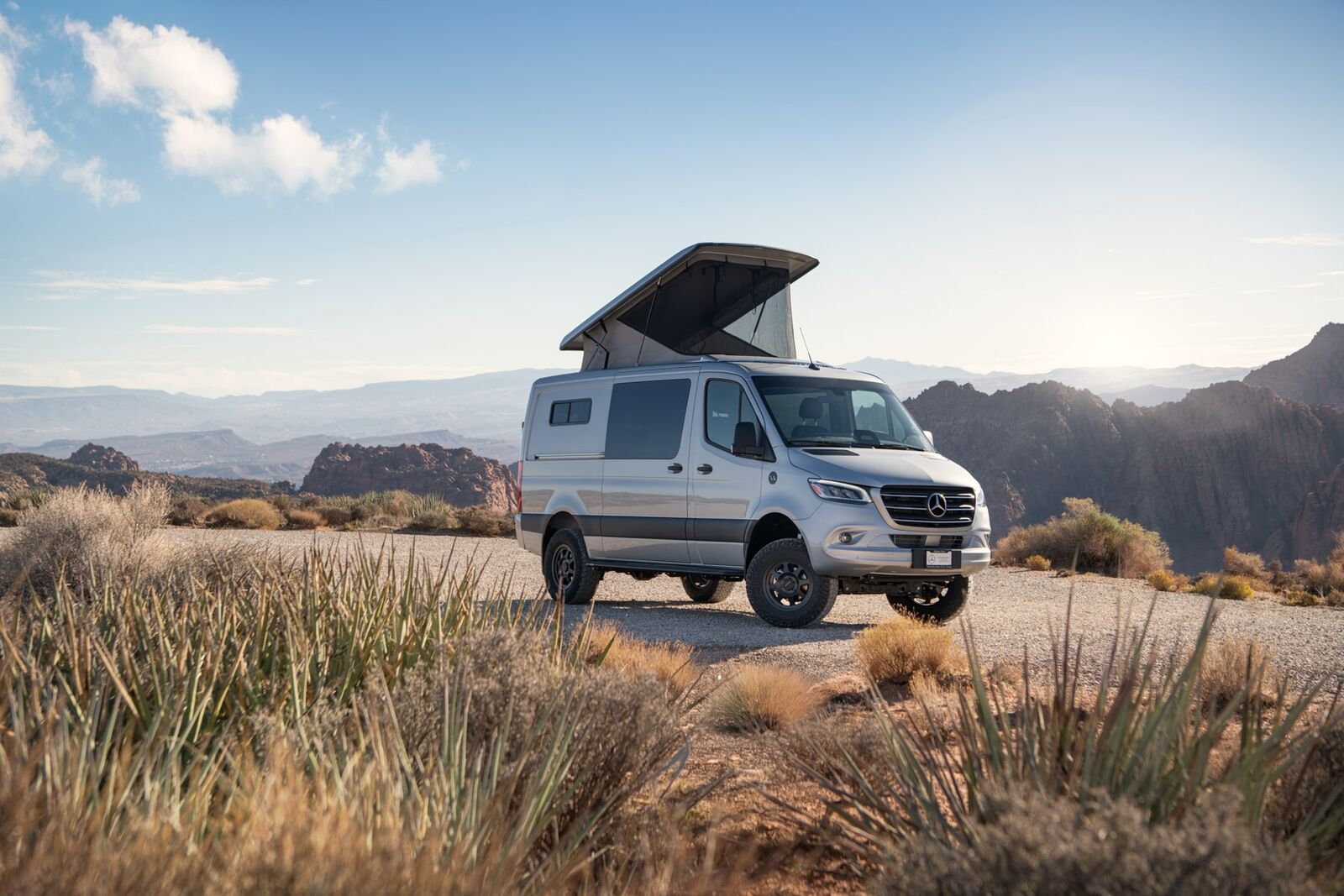 2025 MERCEDES-BENZ VAN AMERICA GETAWAY- SPRINTER 144 LOW ROOF CAMPER VAN WITH POP-TOP