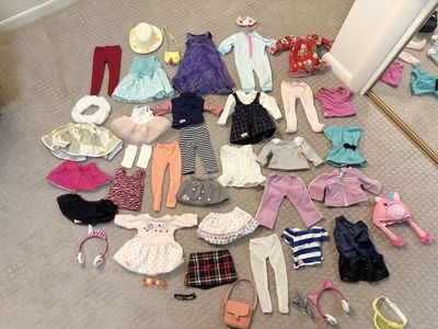 Our Generation Doll Clothing & Accessories Lot - Over 25 Pieces, Great Condition, Fits 18" Dolls