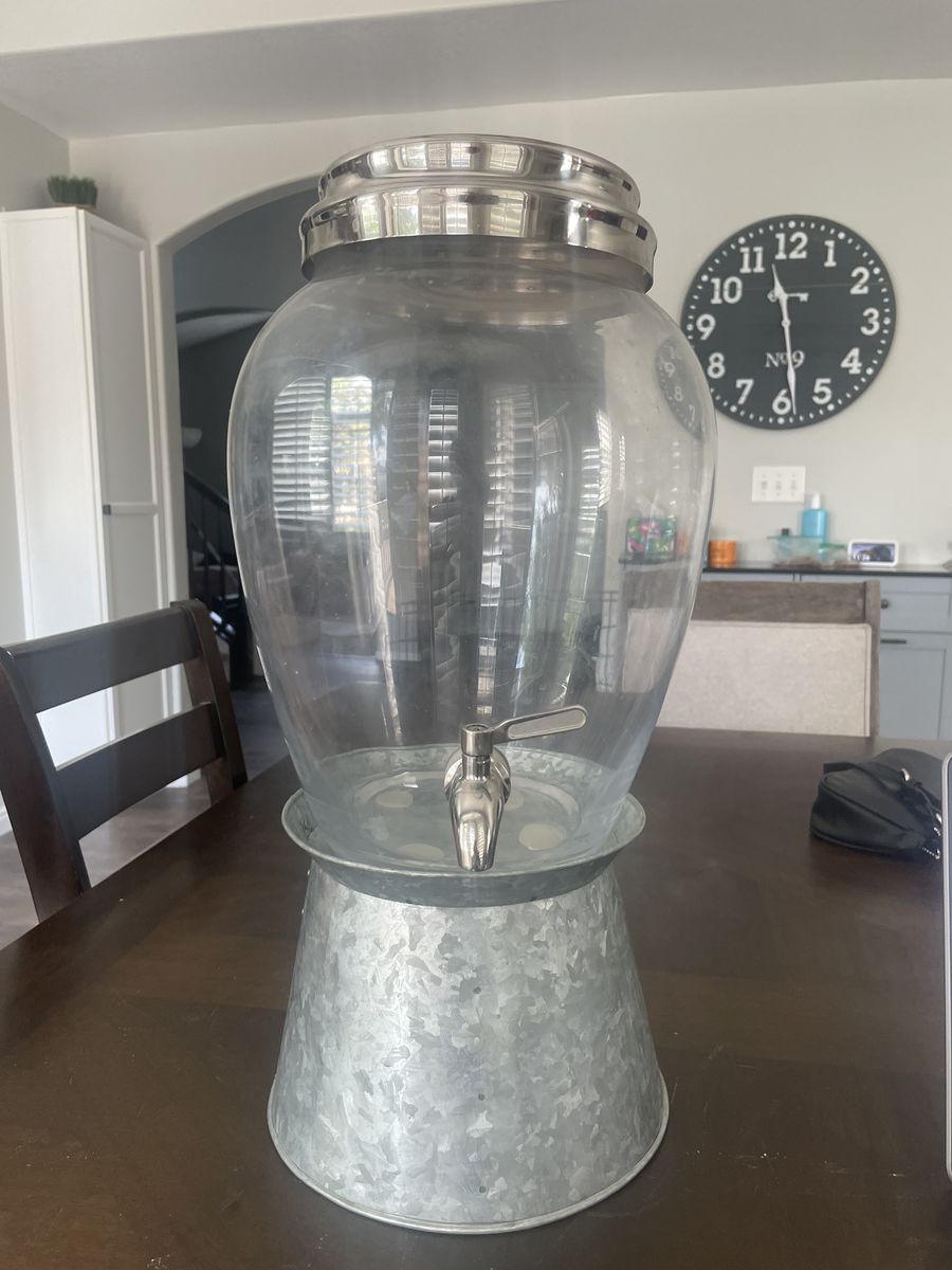 Pottery Barn Glass Drink Dispenser