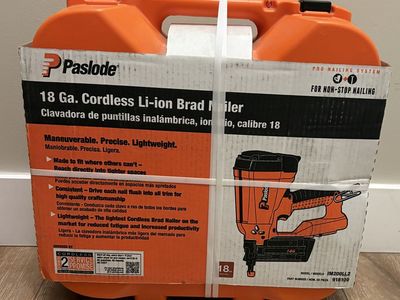 NEW Paslode 2-in 18-Gauge Cordless Brad Nailer Battery & Charger Included
