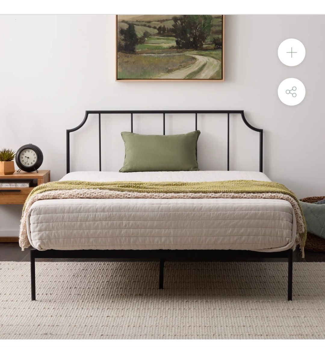 NEW Edenbrook Sydney Platform Black Metal Bed Frame Twin