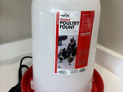 Heated 3 gallon Chicken Water