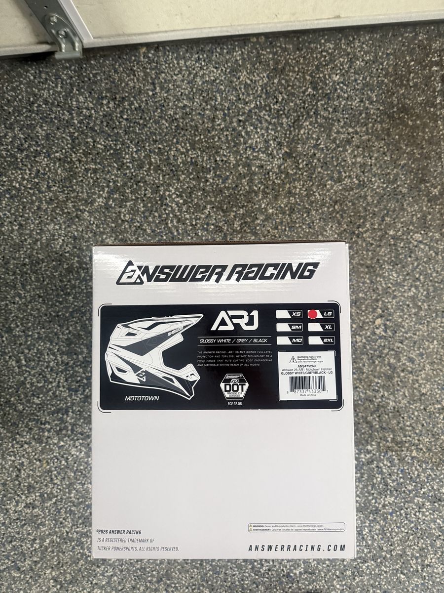 Brand new motocross helmet large Answer