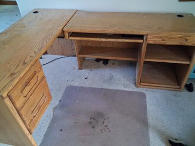 L shaped desk