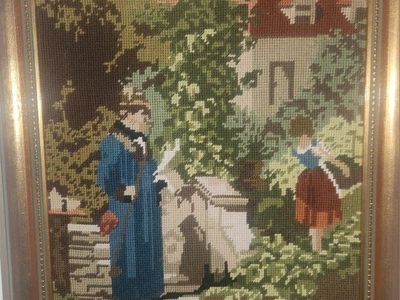 Vintage Hand Stitched Needlepoint