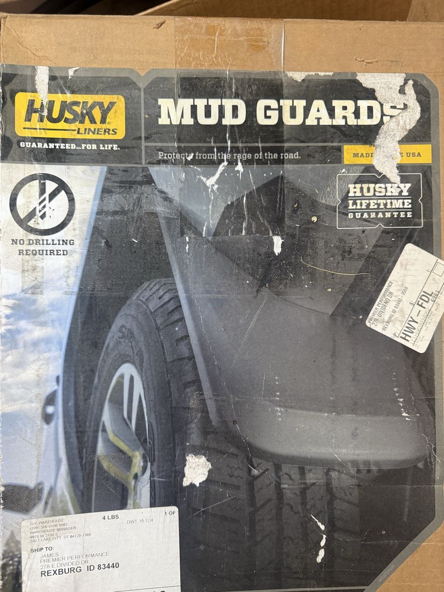 2017 Ford F-150, Husky Liners custom-molded mud guards