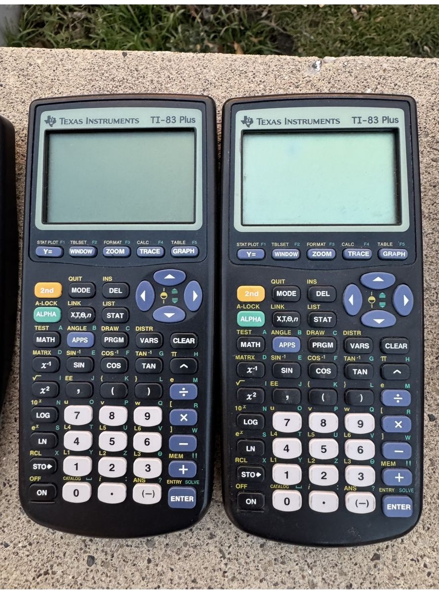 Texas instruments TI-83 plus graphing calculator