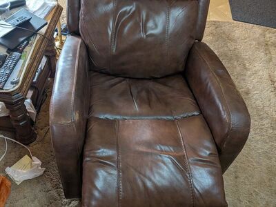 Electronic leather recliner