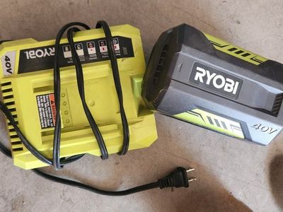 Ryobi 40V Battery and Charger Set