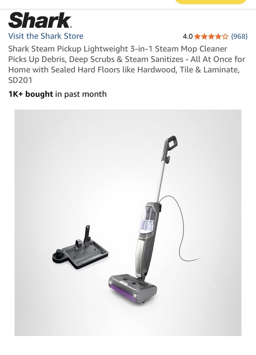 Shark Steam Pickup 3-in-1 Steam Mop Cleaner