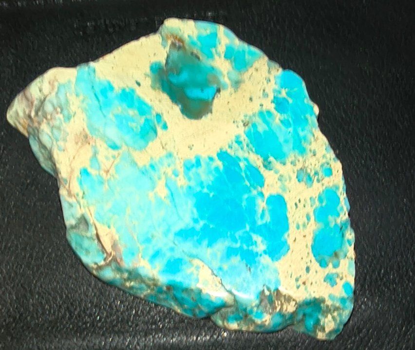 Natural Arizona Turquoise Raw Slab 191 Ct Gemstone with EGL Certification