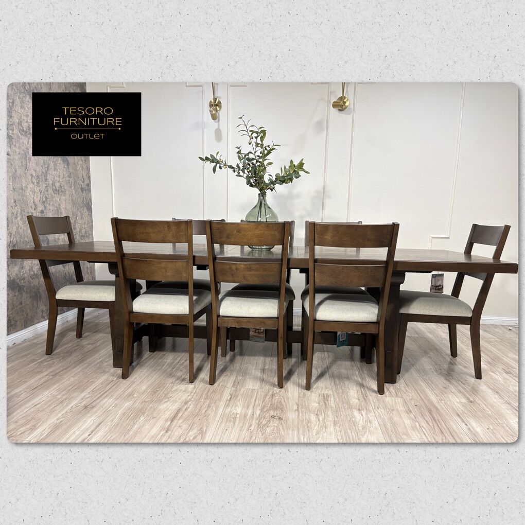 MODERN 9 PIECE DINING SET PRESIDENTS DAY SALE