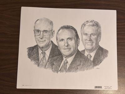 Pencil Sketch Prints Thomas S.Mondon Presidency