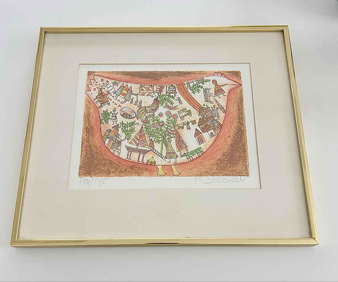 “Petite Poule” signed French Francoise Deberdt
