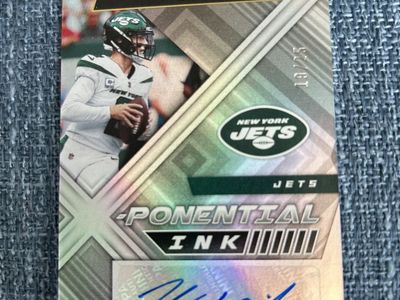 BYU Zach Wilson 2022 Panini XR Xponential Ink Rookie Autograph Card #19/25 New York Jets & New Orleans Saints Hand Signed Auto