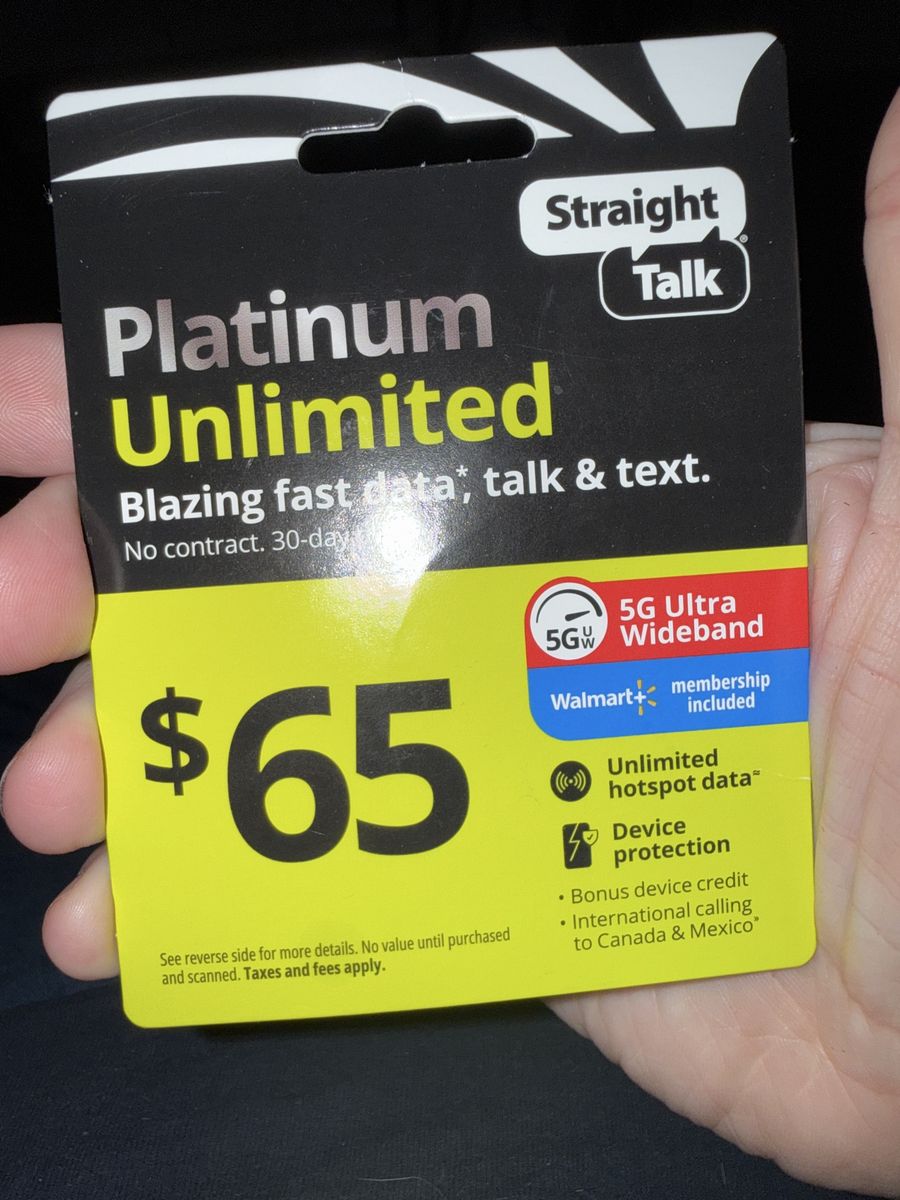 Straight talk 30 day refill card