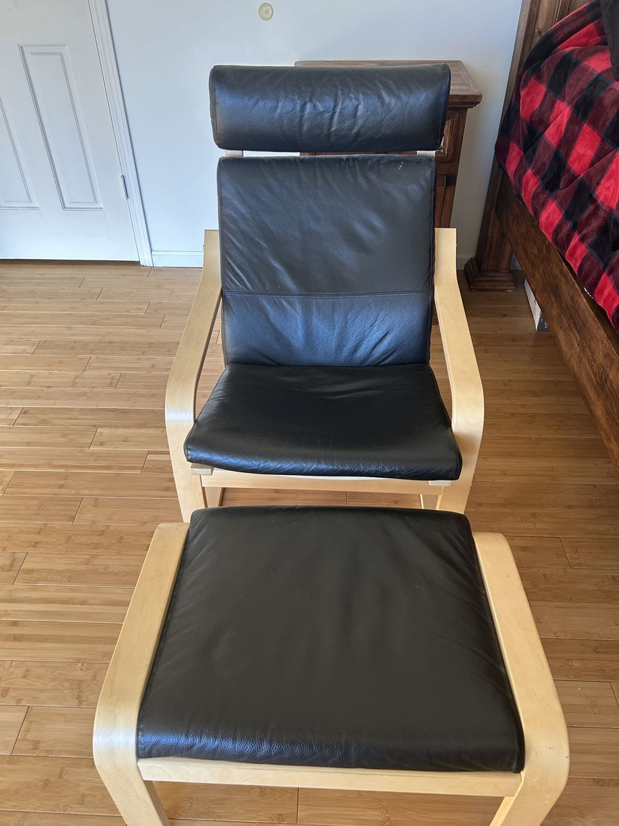 Ikea Poang Armchair & ottoman