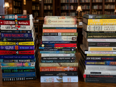 Collection of 50 Used Books By Well-Known and Bestselling Authors
