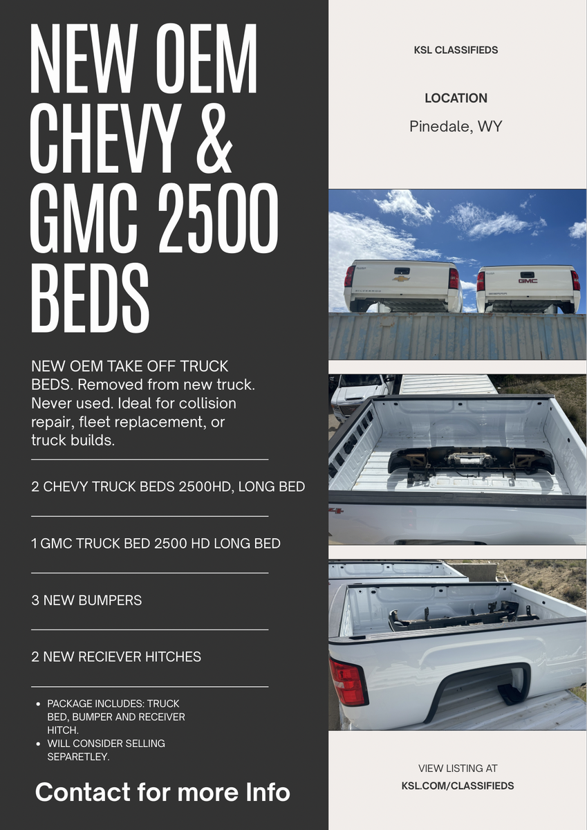 NEW OEM CHEVY & GMC 2500 BEDS