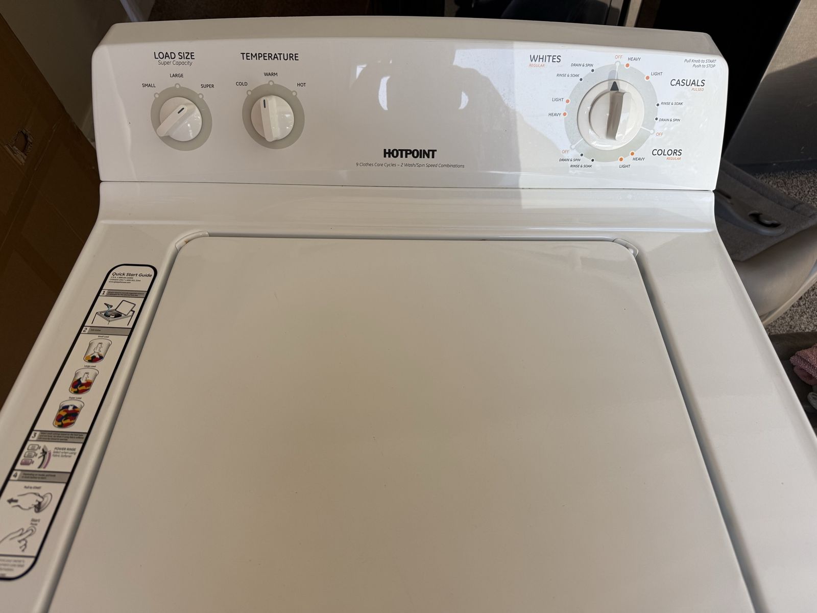 Hotpoint SWP1000M3WW Top Load Washing Machine - White, Good Condition