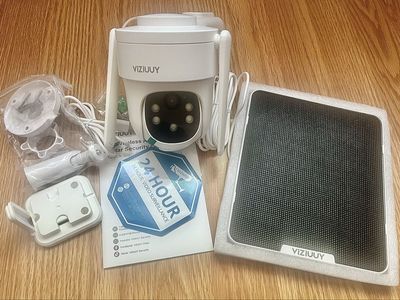 Outdoor Solar Powered Security Camera 360 Degree Rotation