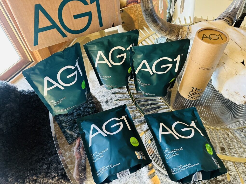 *FIVE* AGI BRAND NEW packages PLUS Glass Shaker
