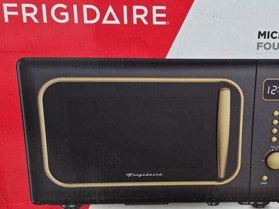 Frigidaire ReadyCook 0.7 cu. ft. Black & Gold Retro Countertop Microwave